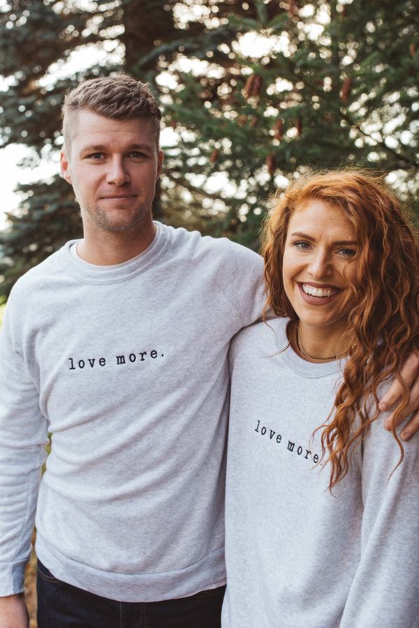 Love More Embroidered Sweatshirt